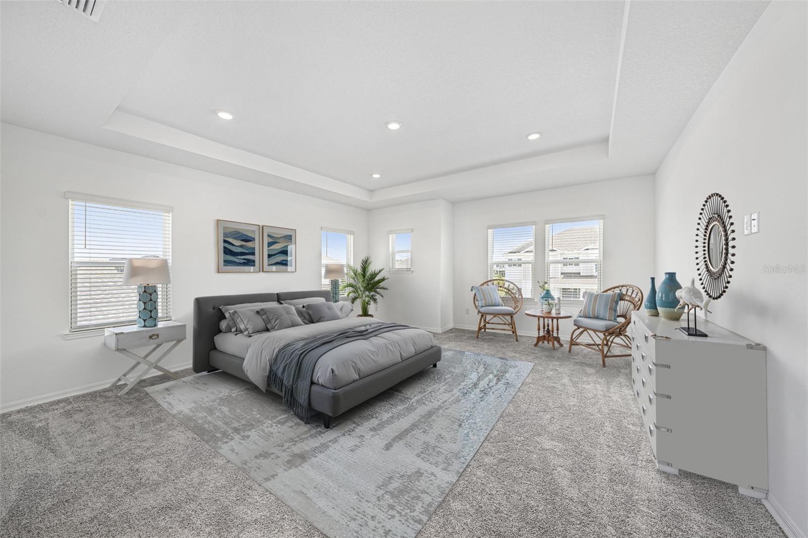 Staged. Primary Suite