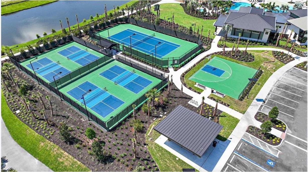 Pool, Soccer field, Tennis court and walking trails