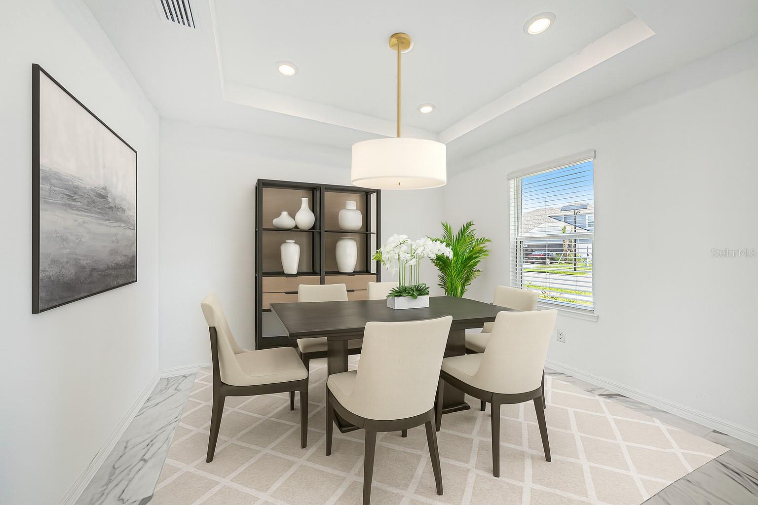 Staged. Formal Dining Room