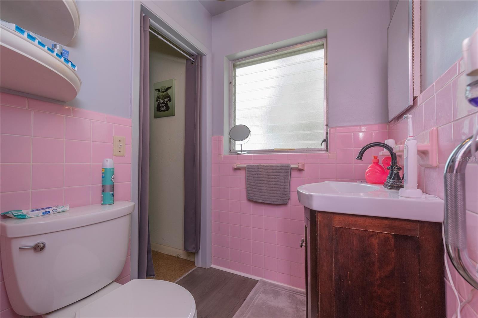Primary ensuite bath with shower.