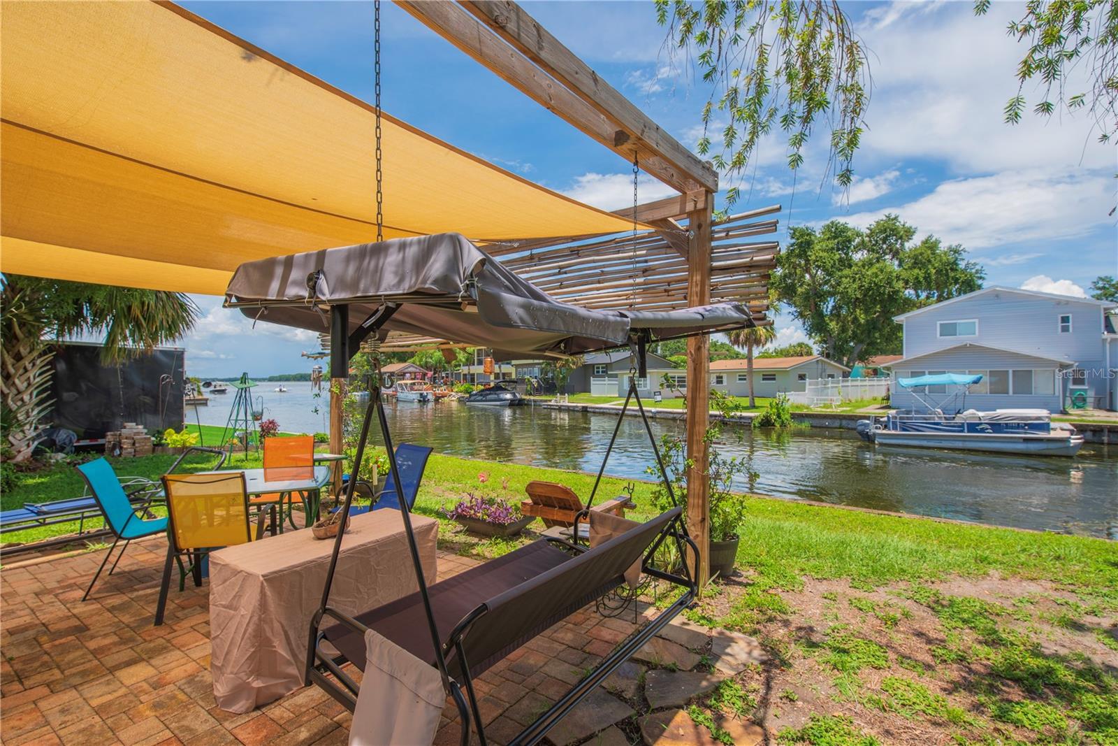 Covered patio.