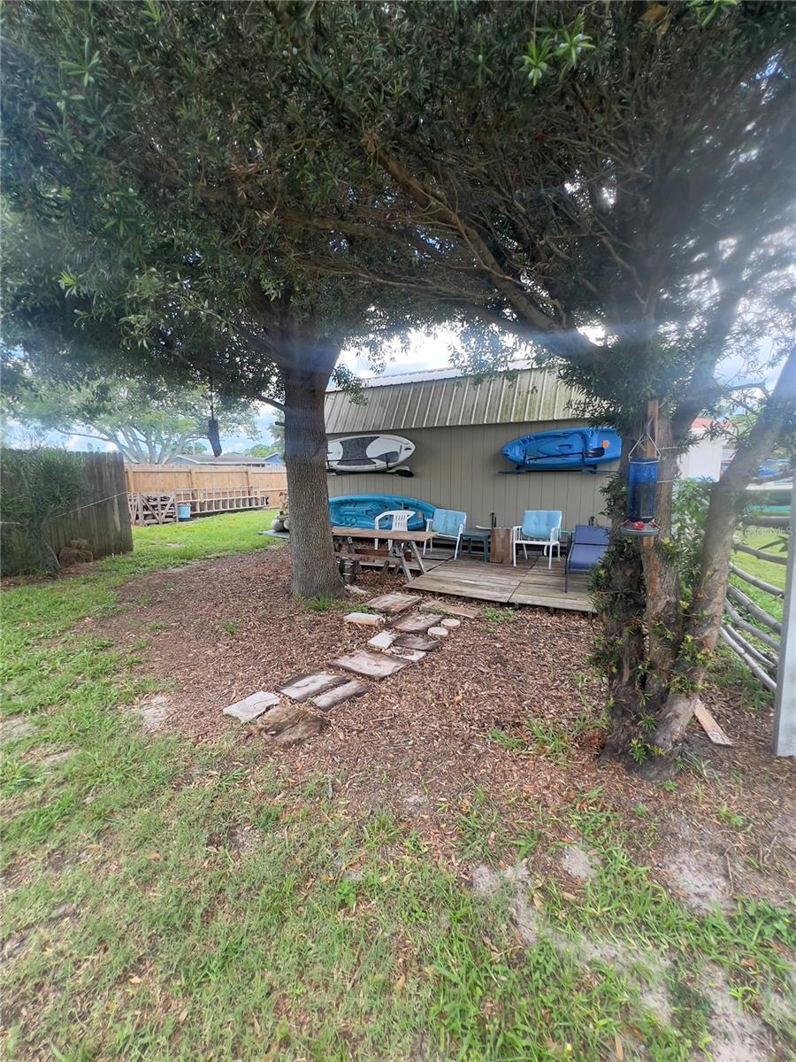 Shed on right side of property.