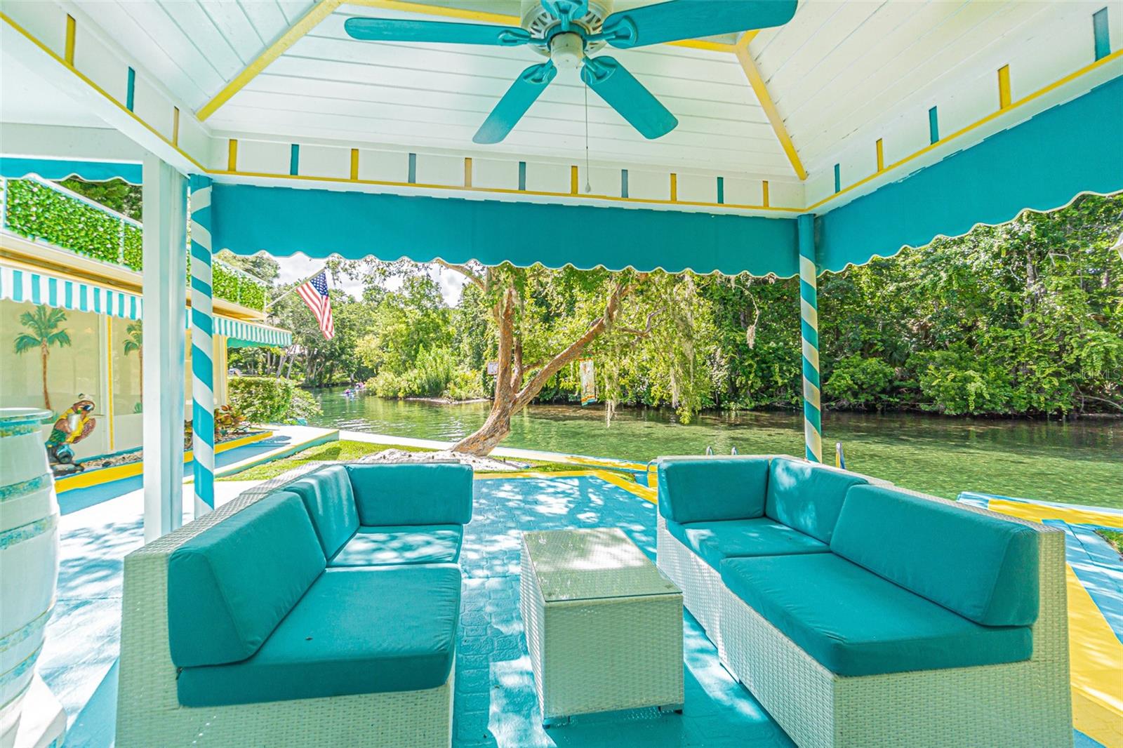 Waterfront backyard