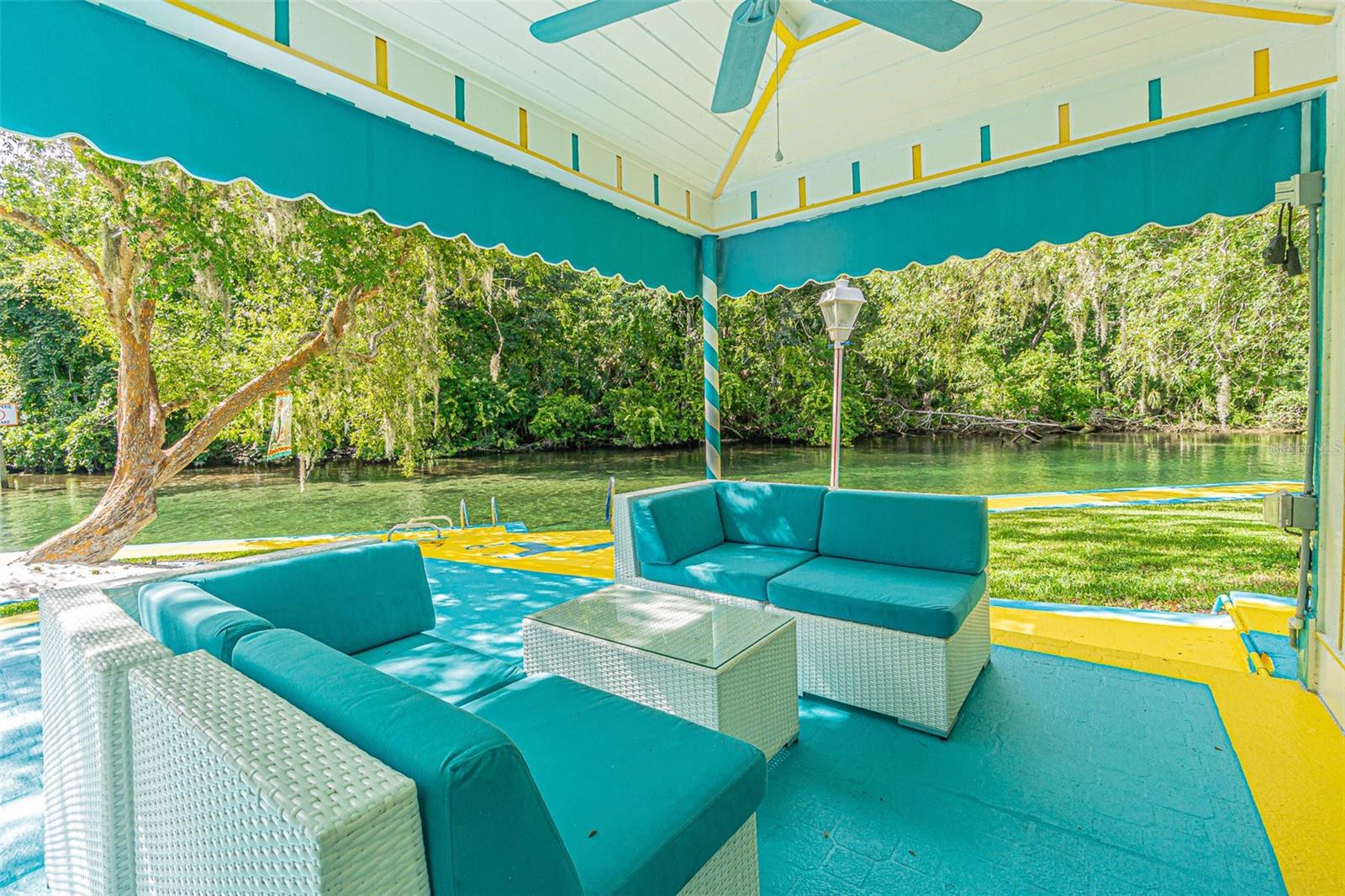 Waterfront backyard