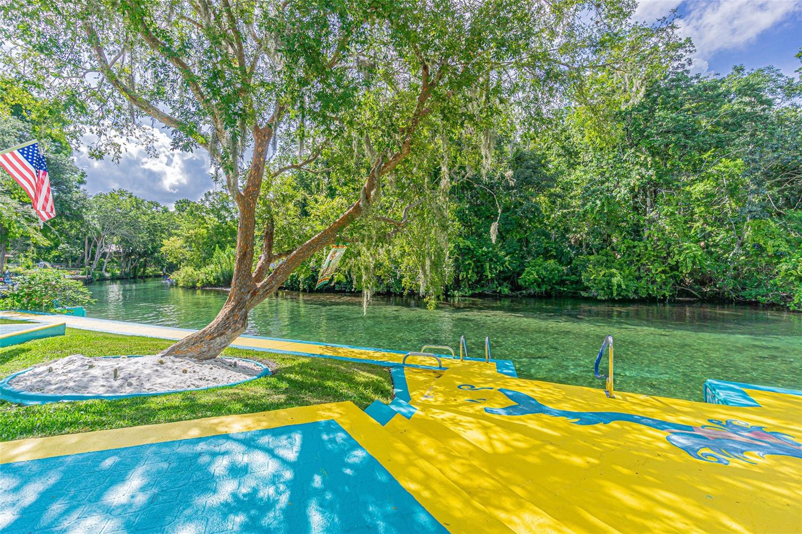 Waterfront backyard