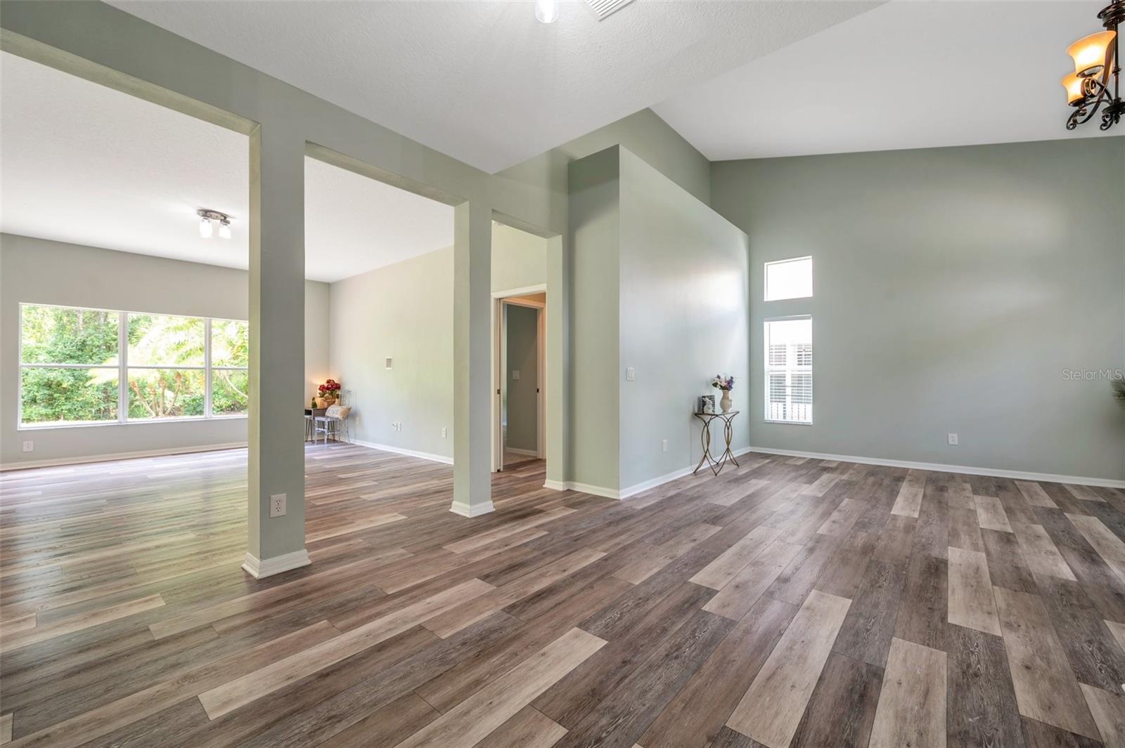Looking into the family room