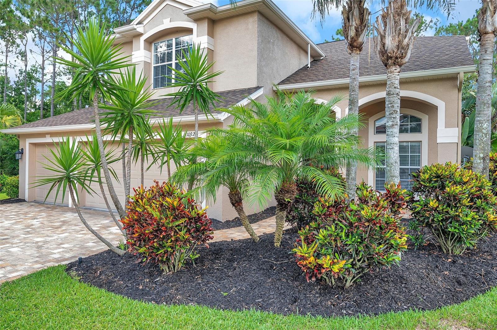 Lush landscaping