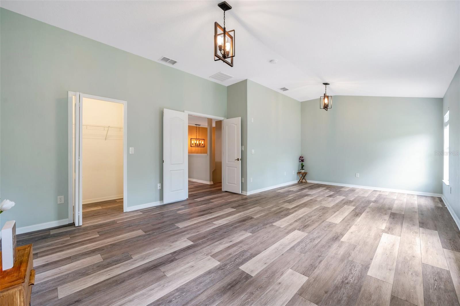 There are dual walk-in closets.
