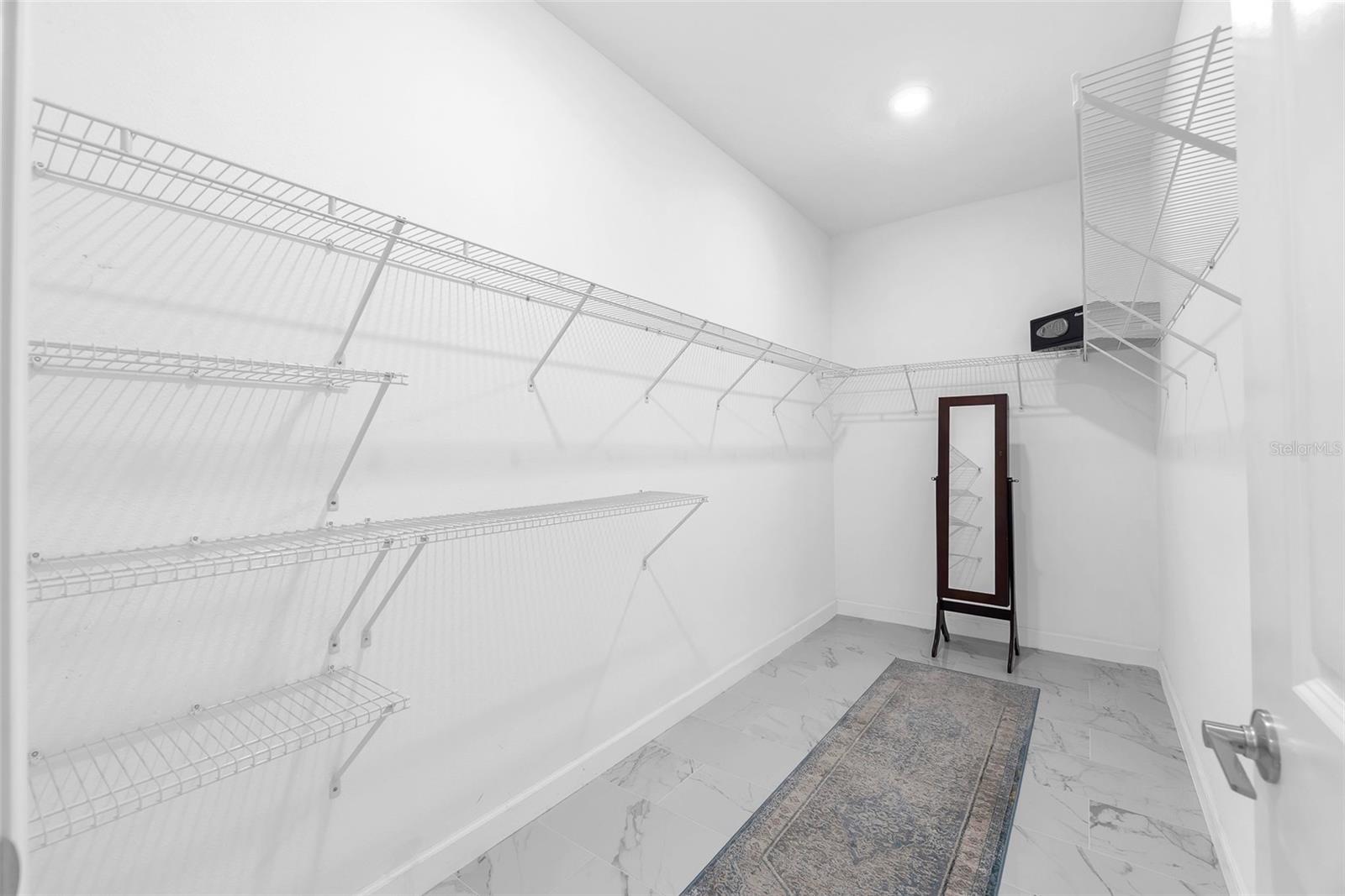 Large walk in closet