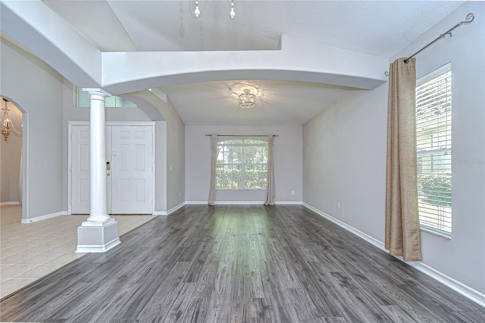 Combined formal living and dining room!