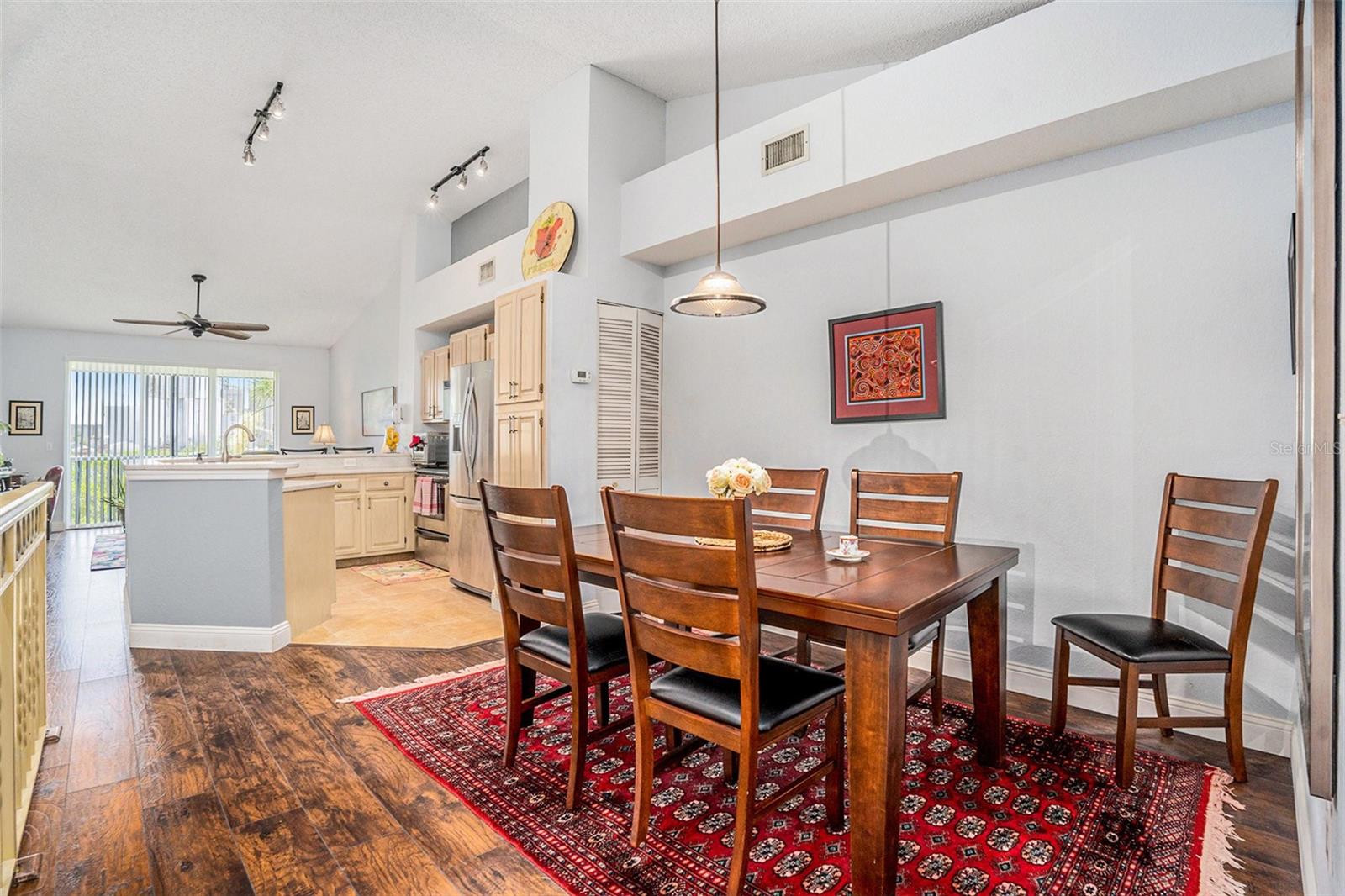 Dining Room and view of kitchen and living room