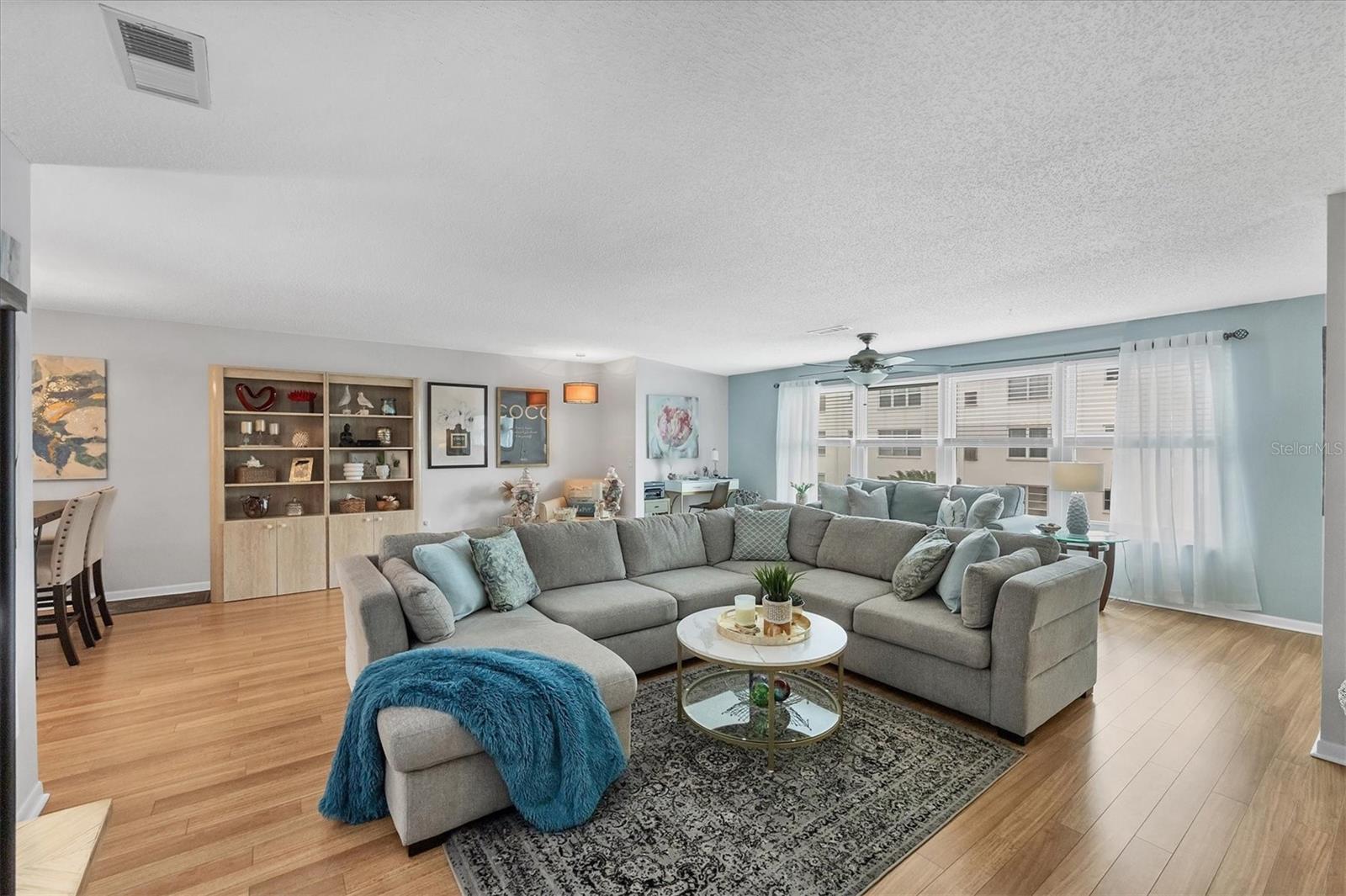 Bring your large couch and enjoy this spacious main living area.