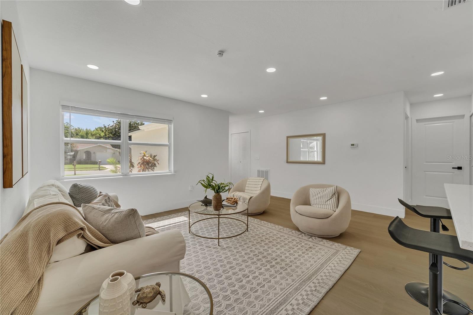 Spacious open living room