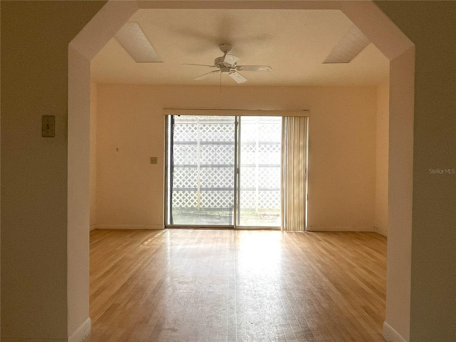 Florida room - Exit out sliding glass door to backyard.