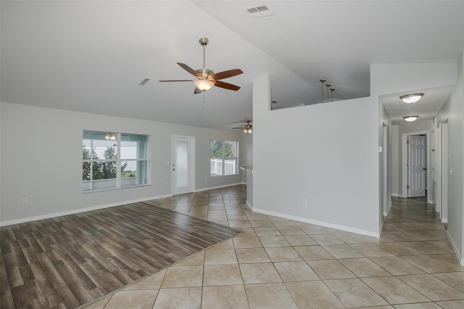 Spacious open floor plan