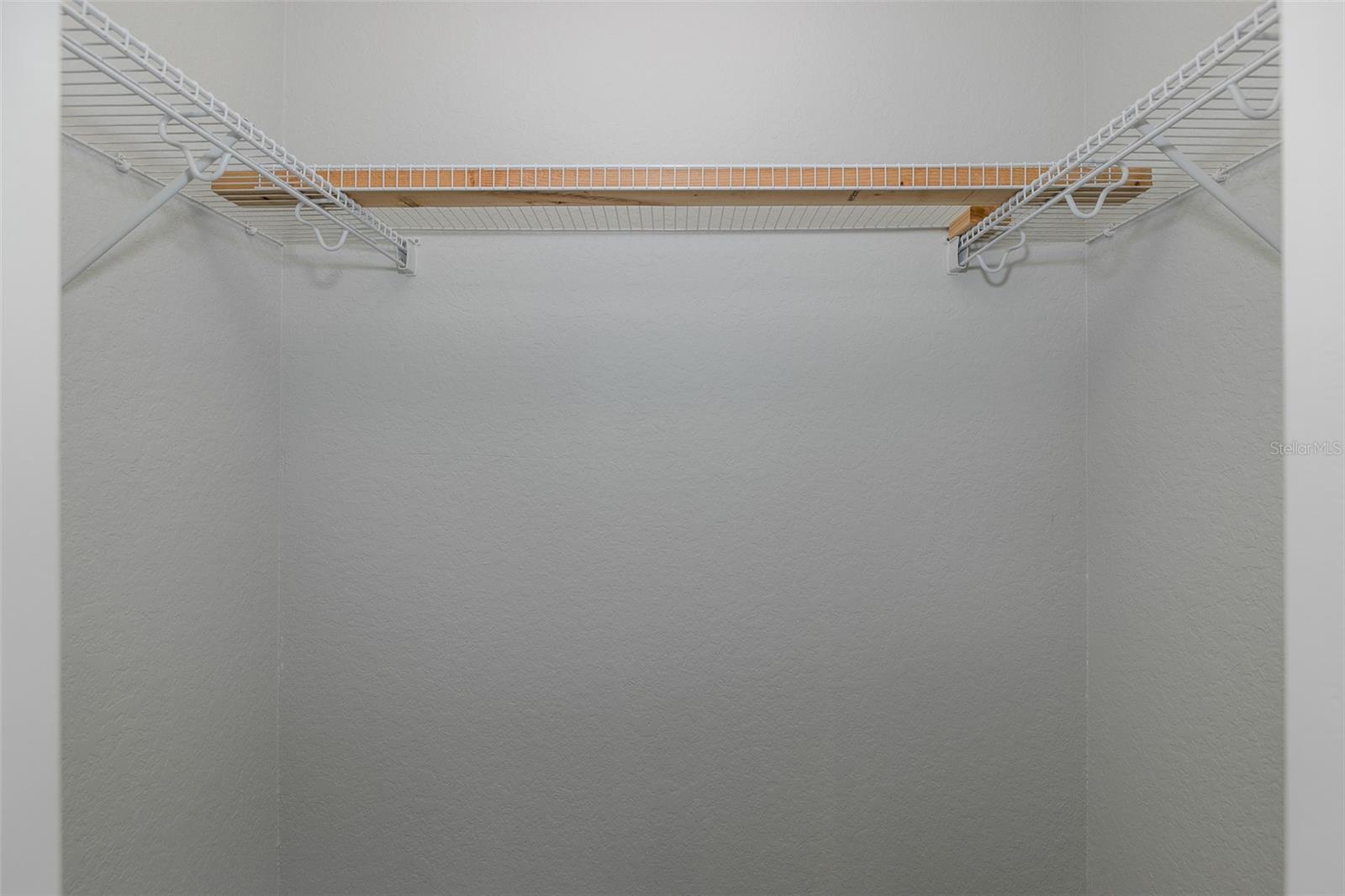 Two walk in closets