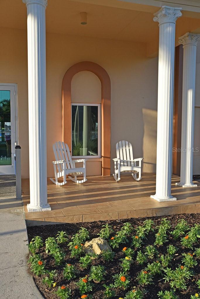 Front porch of Club House
