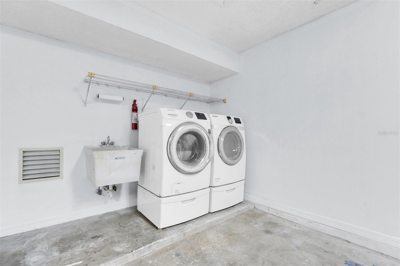Laundry in Garage