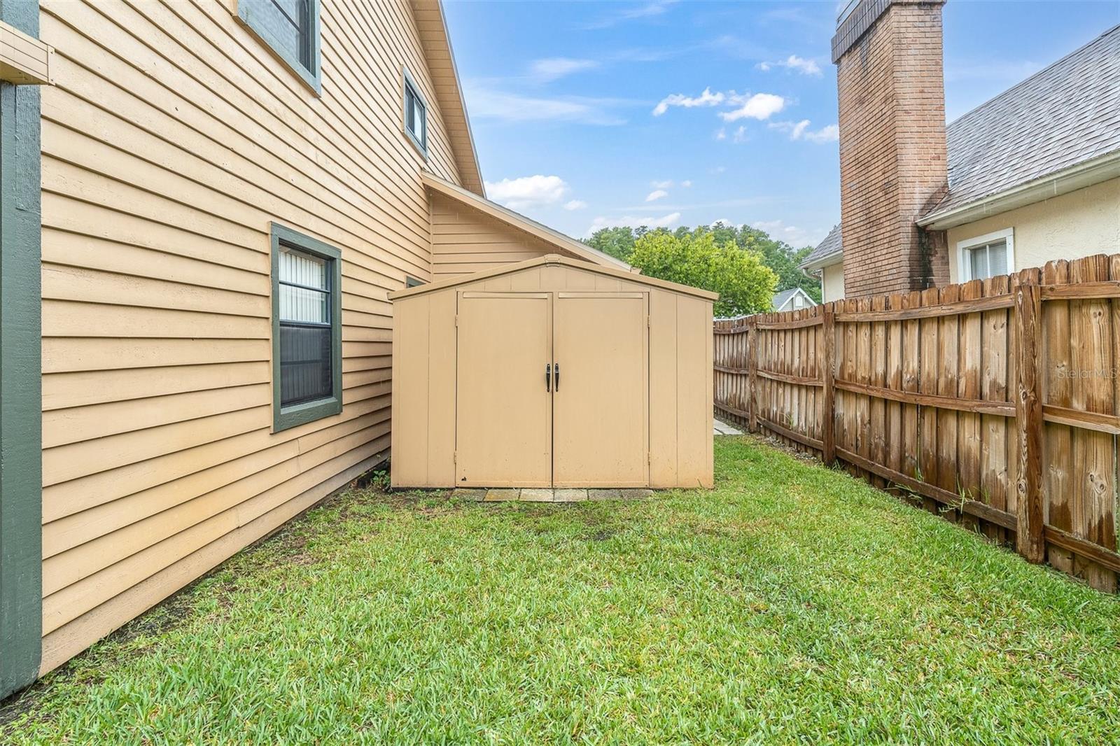 Vinyl storage shed