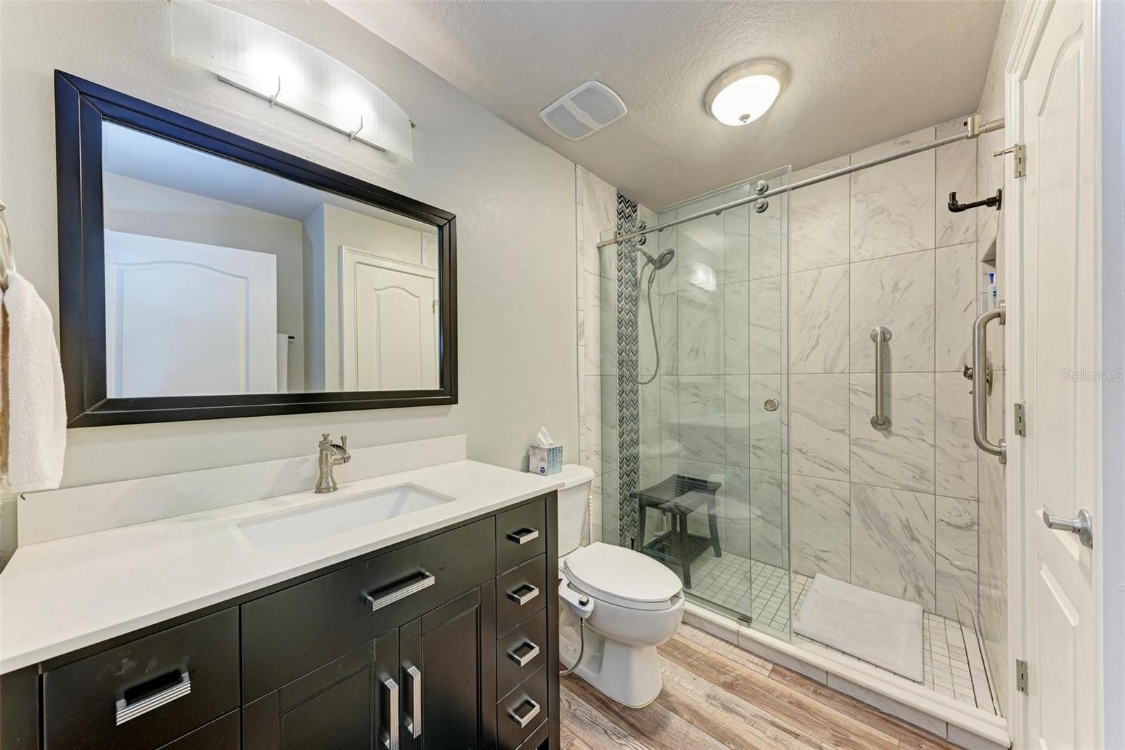 guest bath with shower