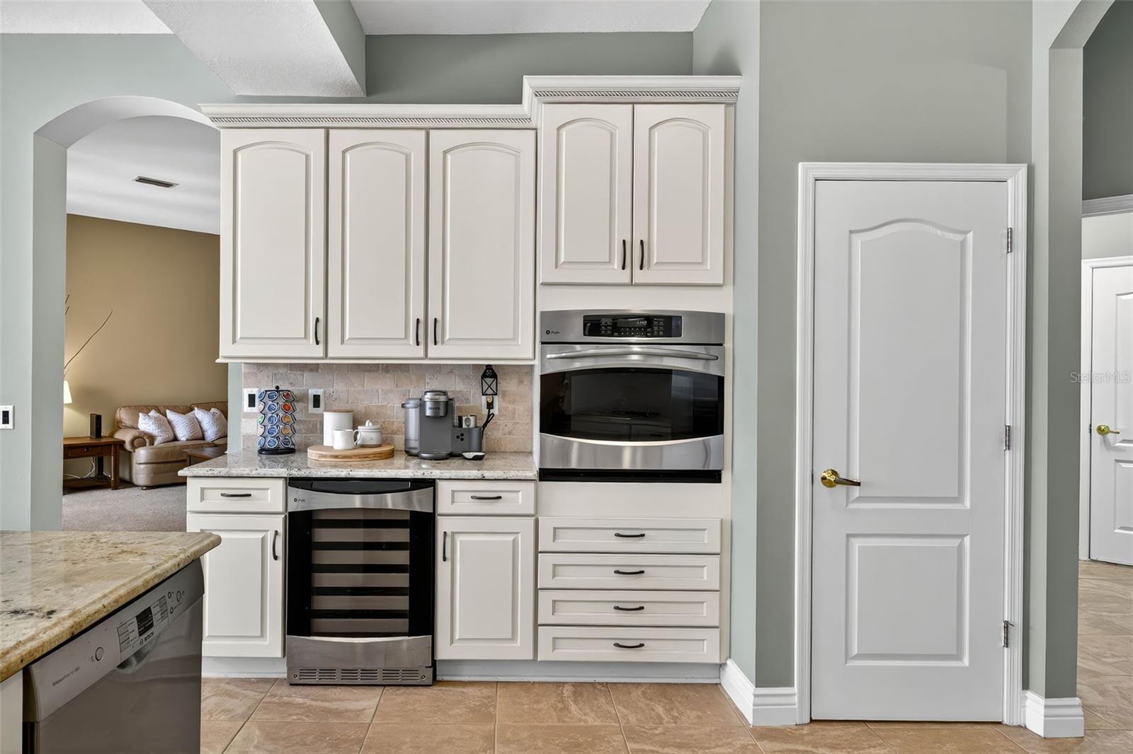 Updated kitchen with wine chiller