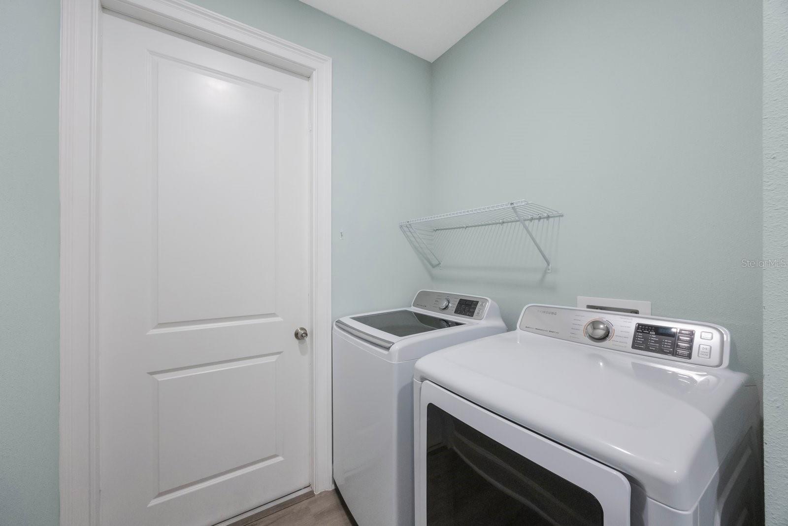 Easy access in home laundry & storage