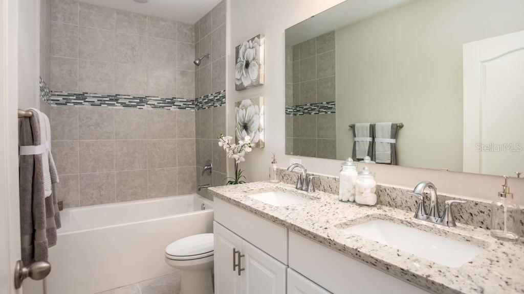 Model home - actual features may vary.