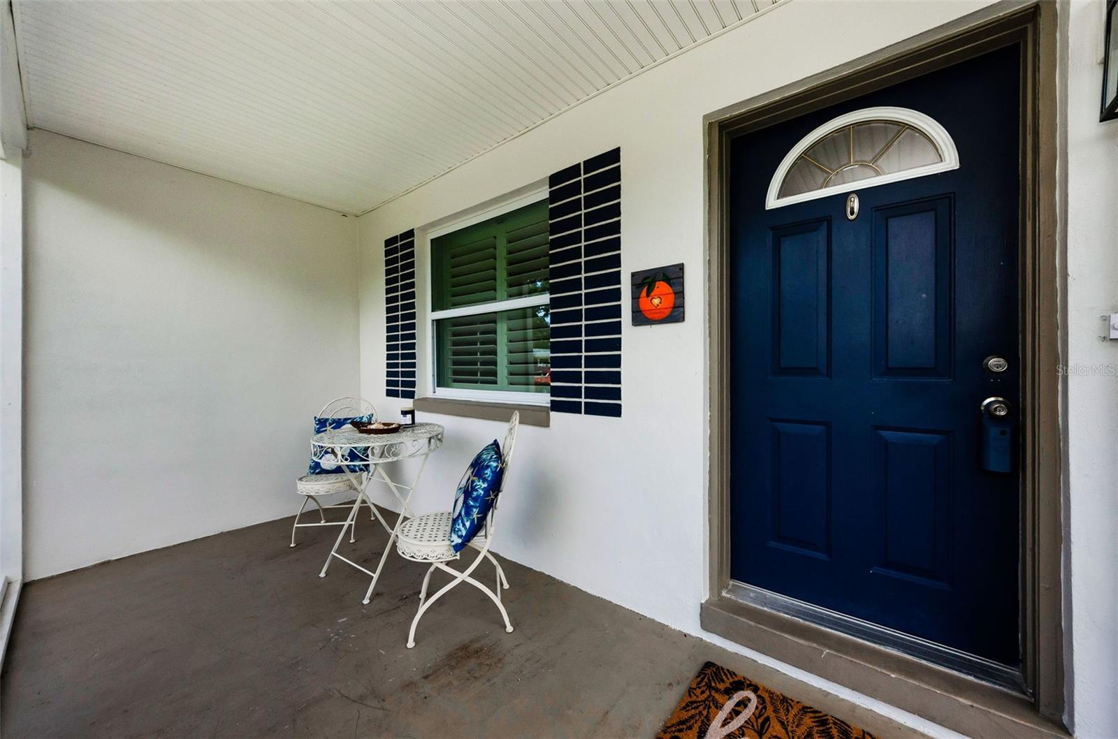 front patio, perfect for morning coffee!