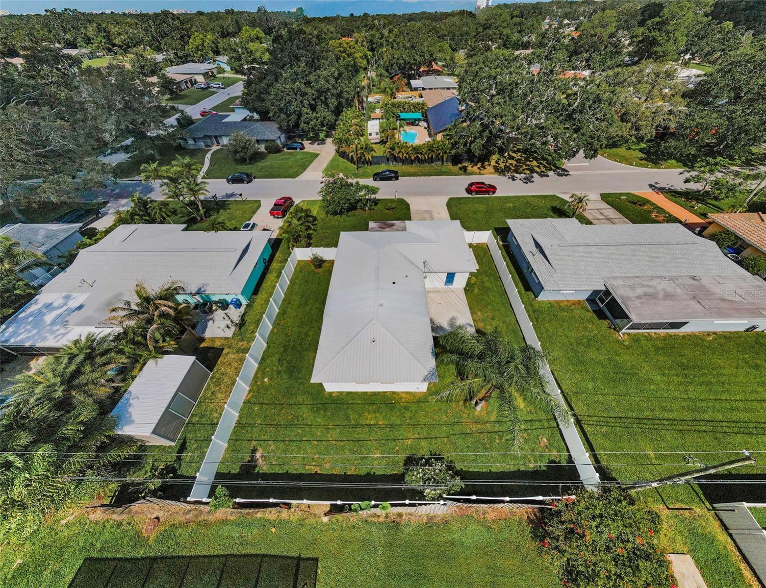 aerial view of home