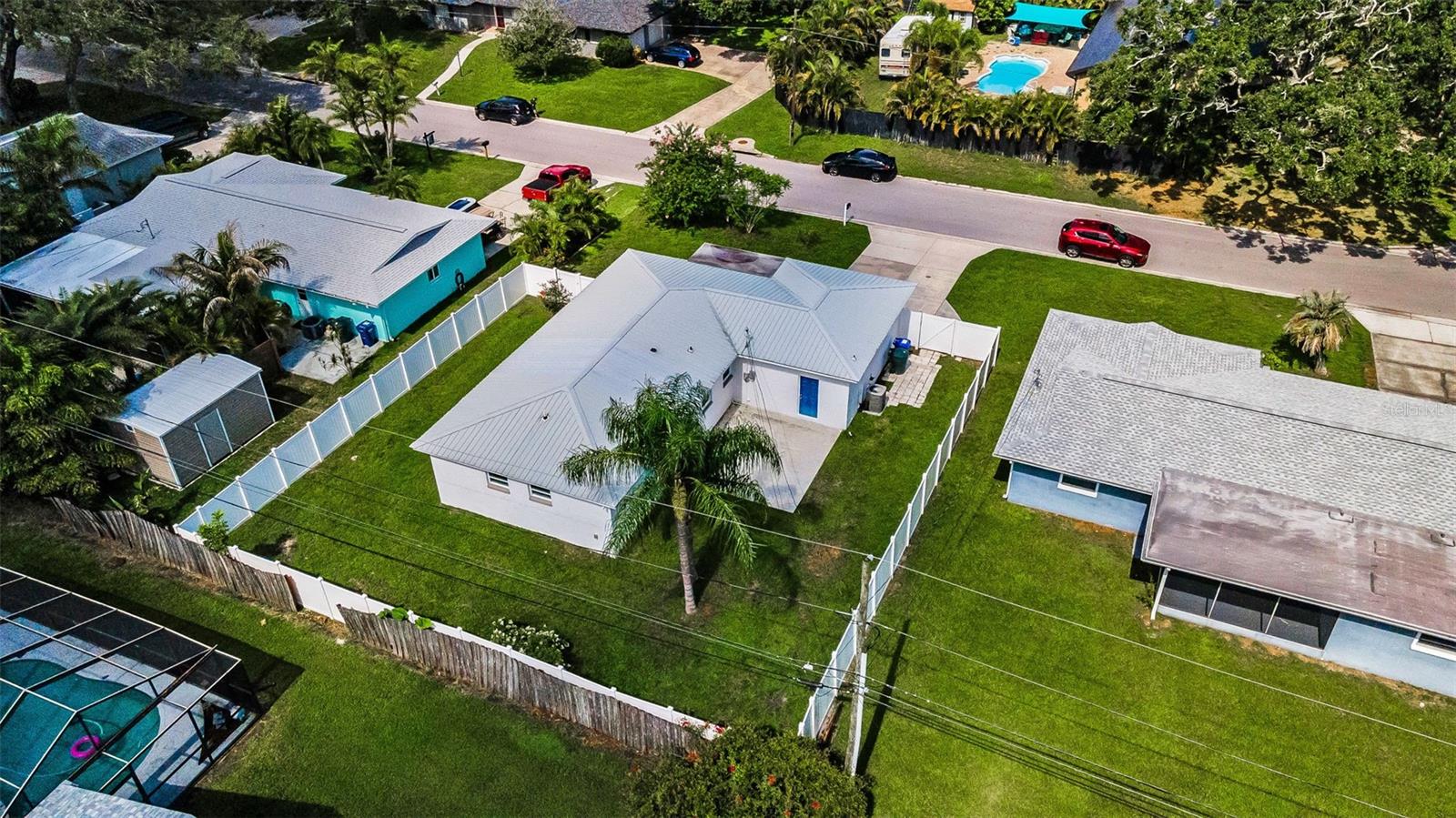 aerial view of home