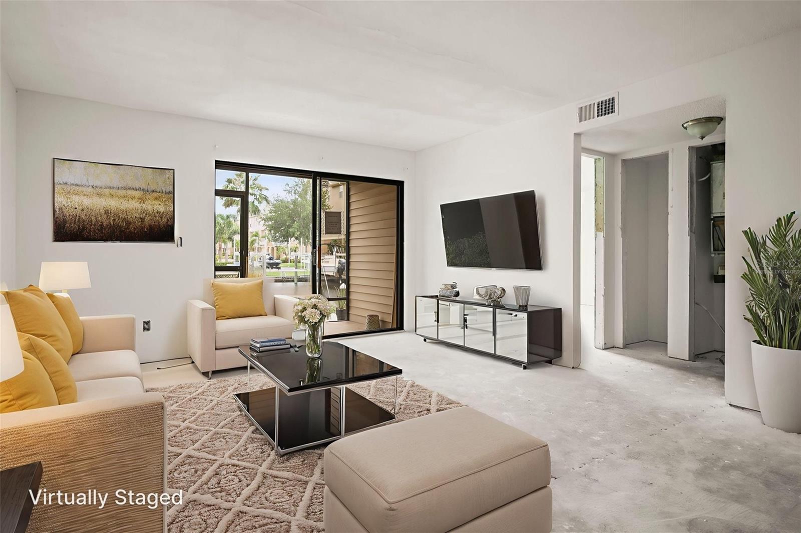 Living Room Virtually Staged