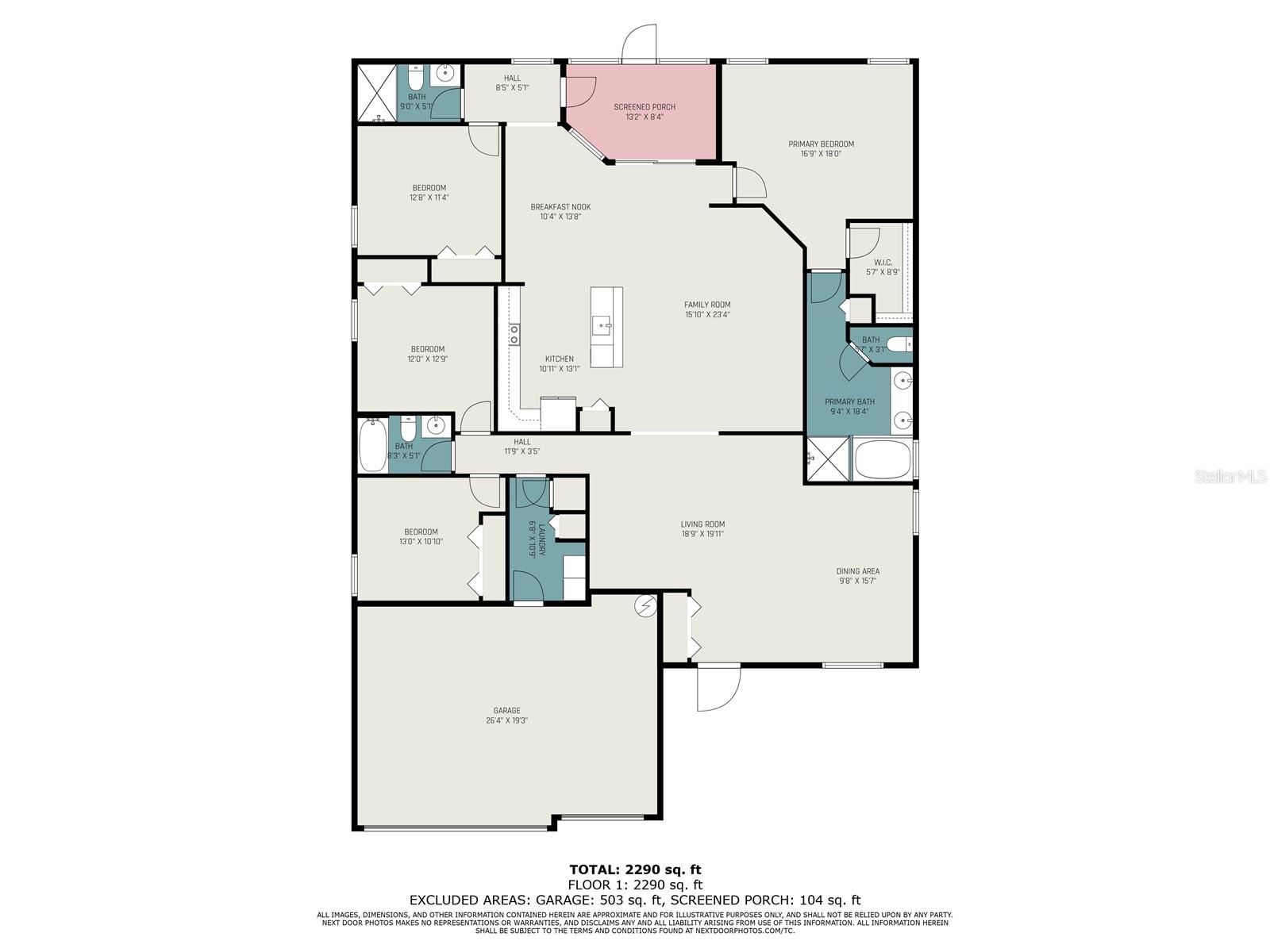 12117 Streambed Drive, Riverview FL 33579 - Triple Creek - Floor Plan