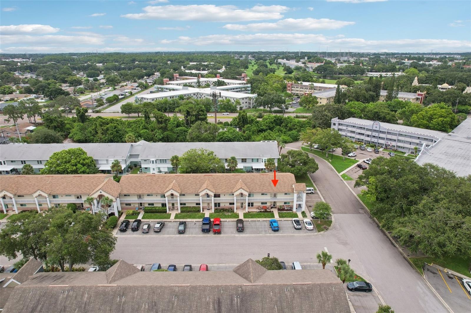 Aerial location of condo.