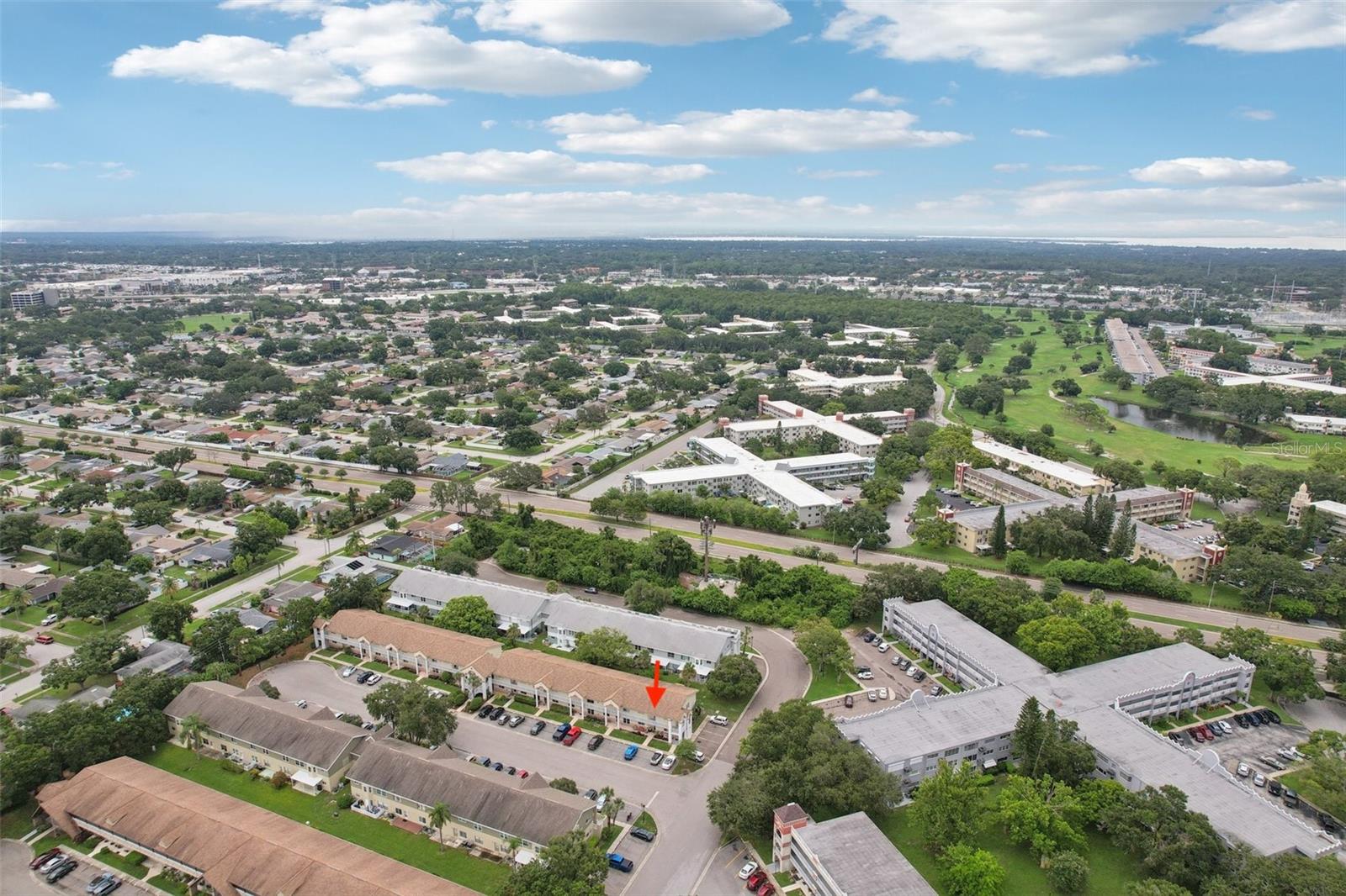 Aerial location of condo.