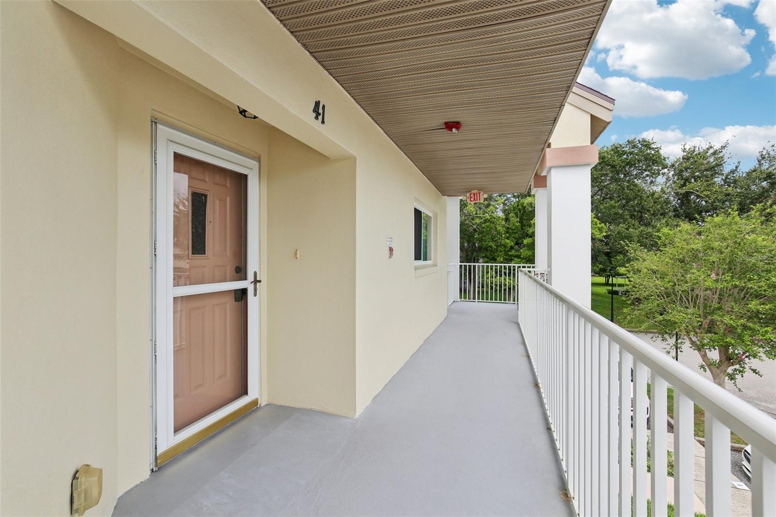 Front door to condo.