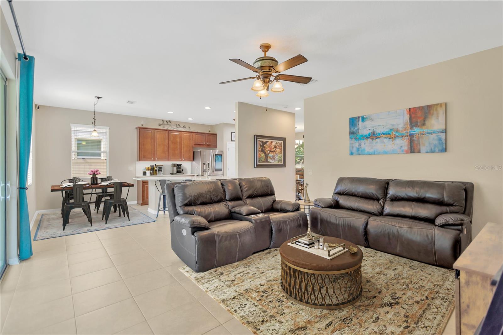 Great room open to the kitchen for seemless living.