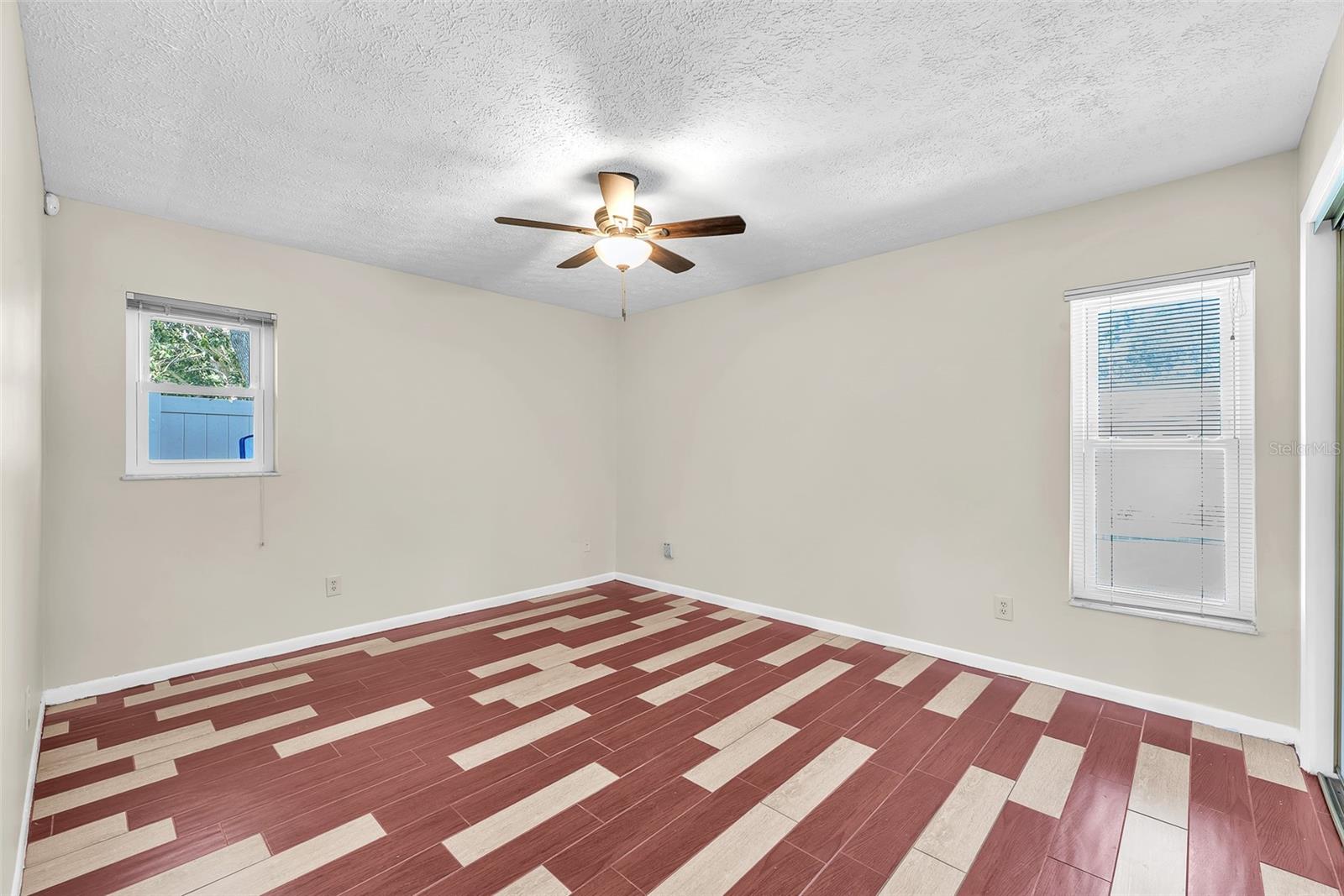 The owners suite has two built-in closets and an ensuite.