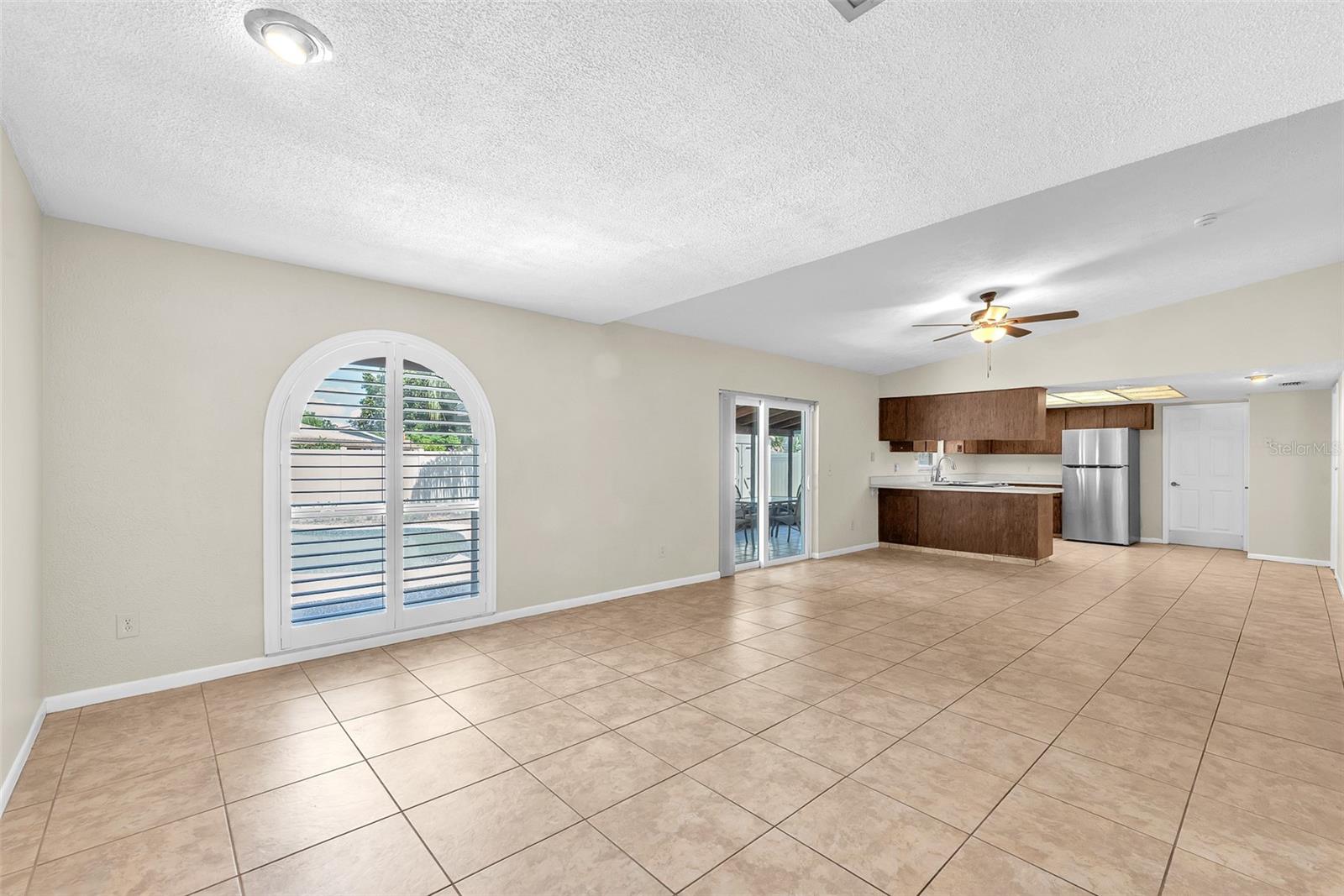 Upgraded double-pane tinted windows and an impact-resistant sliding glass door, all enhanced with elegant plantation shutters were installed in 2016.  All windows tilt inside for easy cleaning!