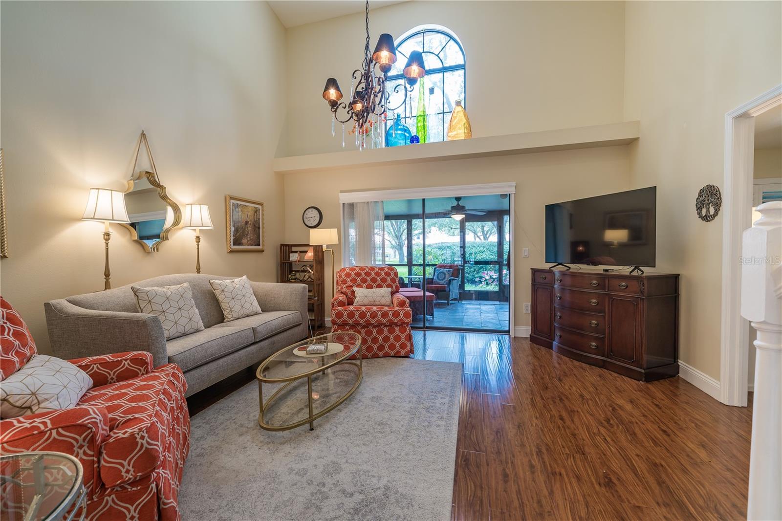 Great room-cathedral ceilings