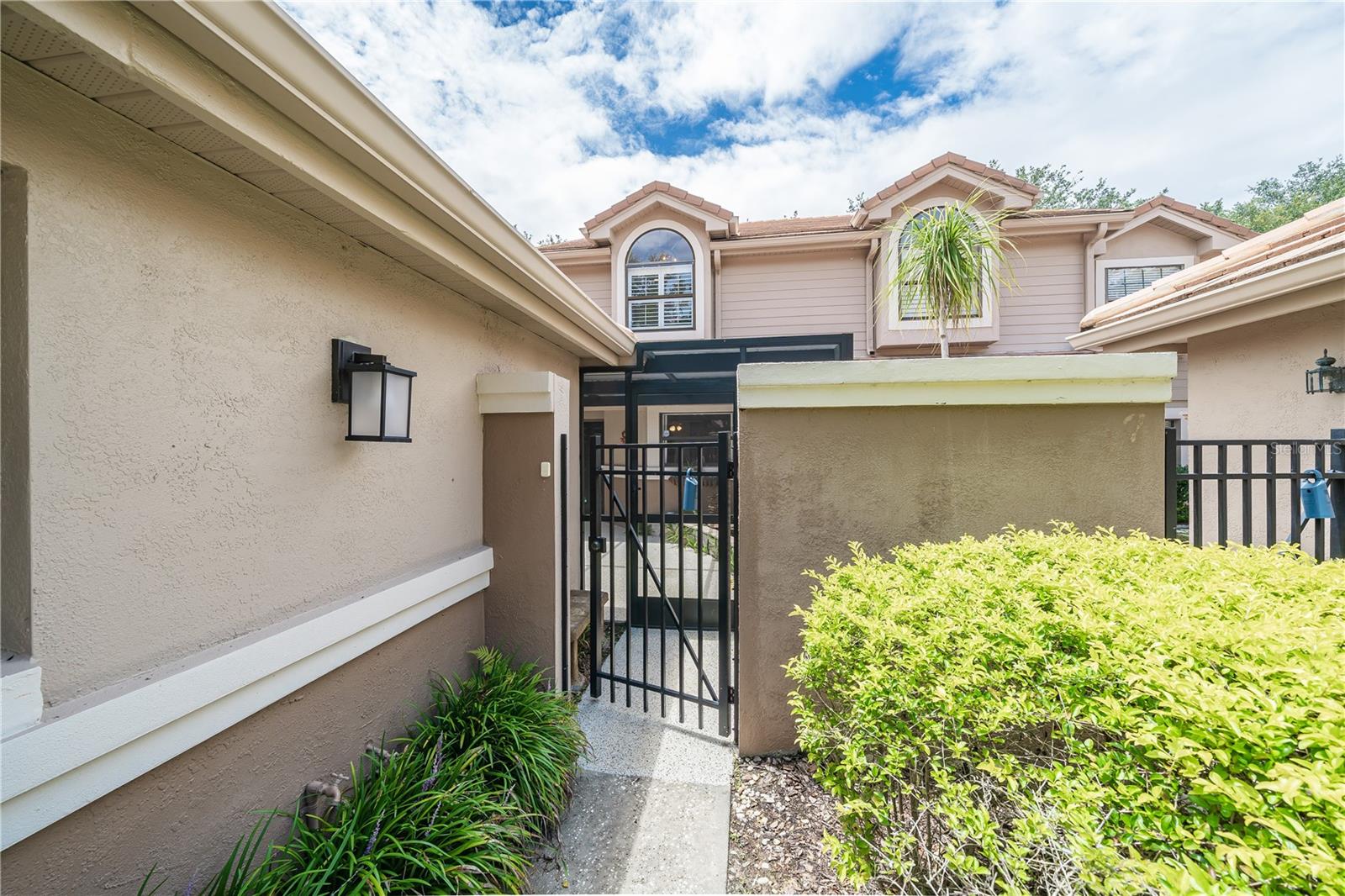 Gated courtyard