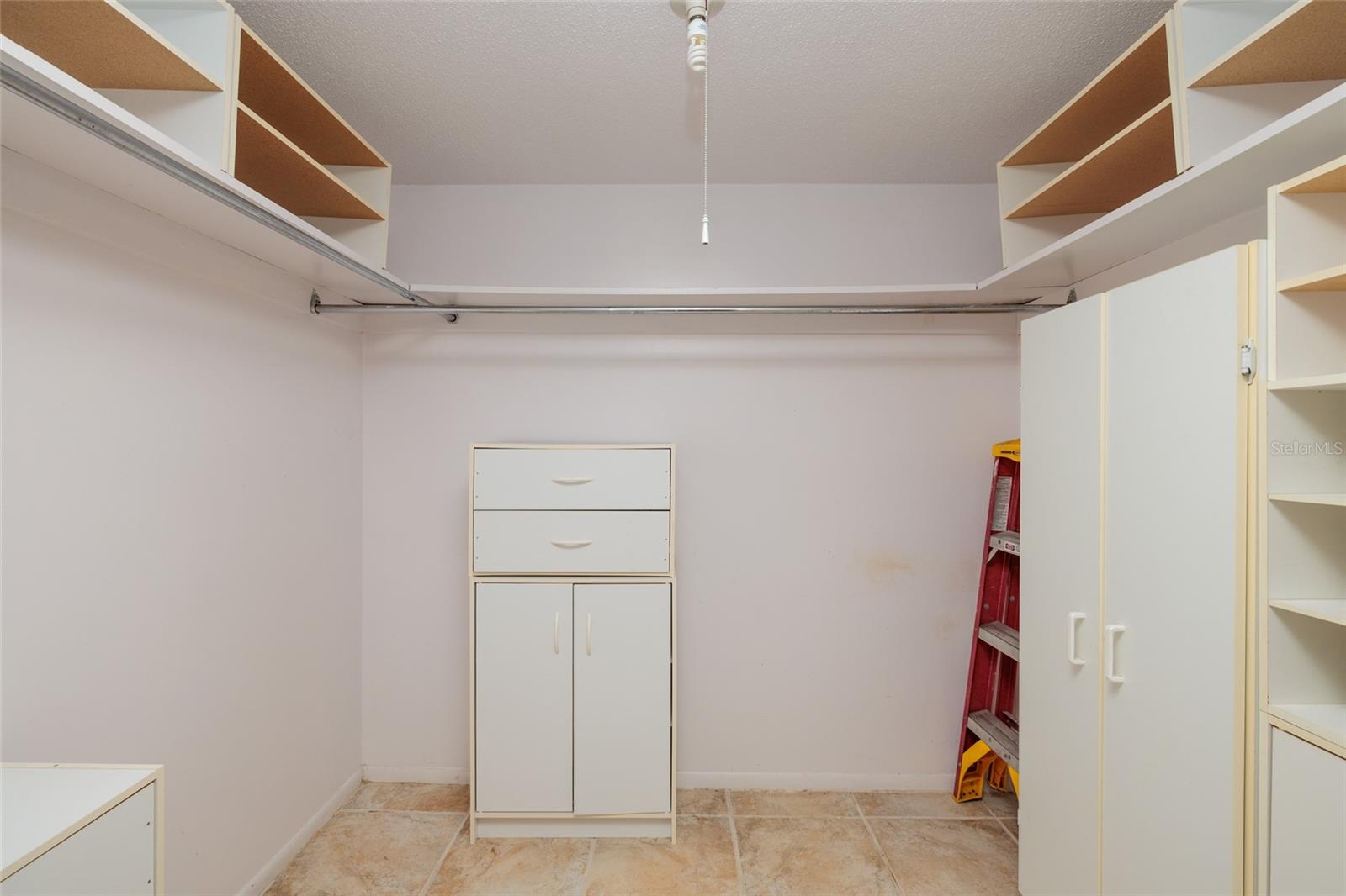 Primary walk in closet