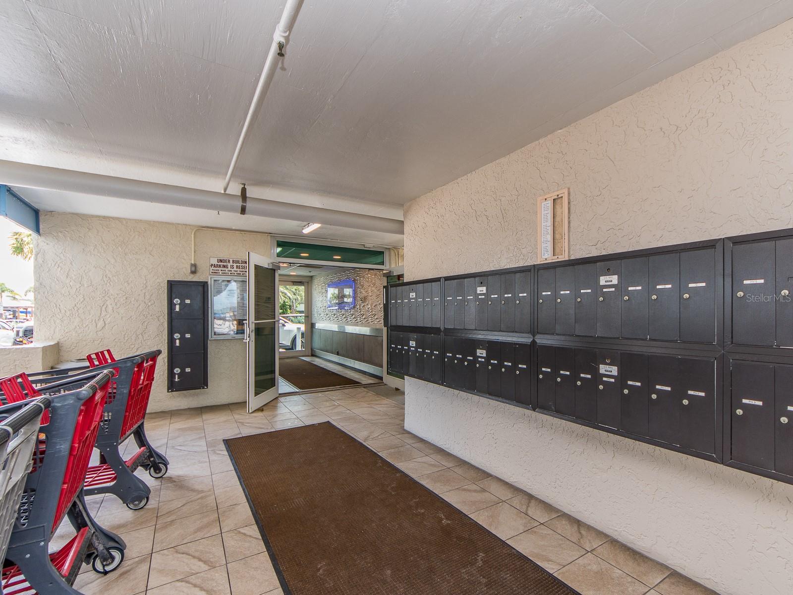 Mail area- garage