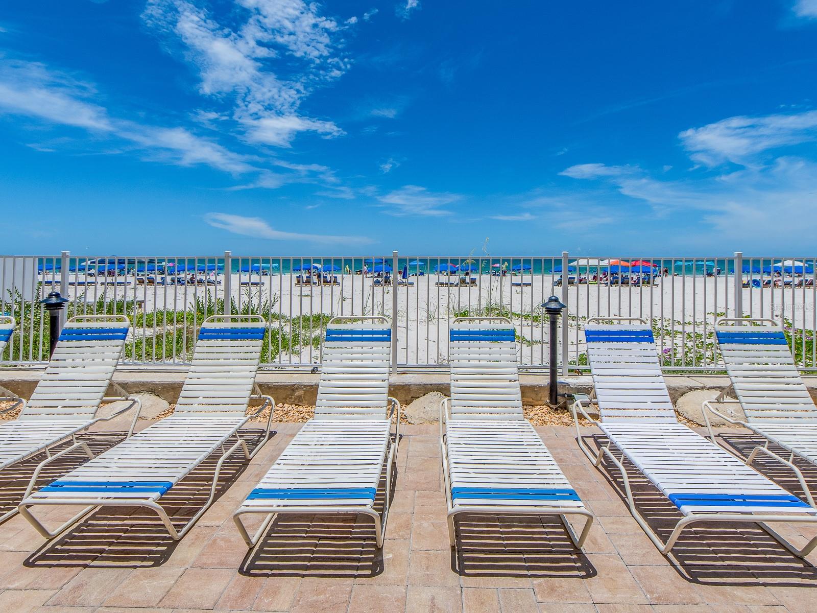 Seaside loungers