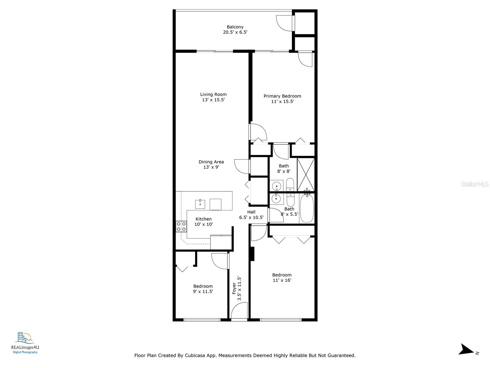 Floor plan with dimensions