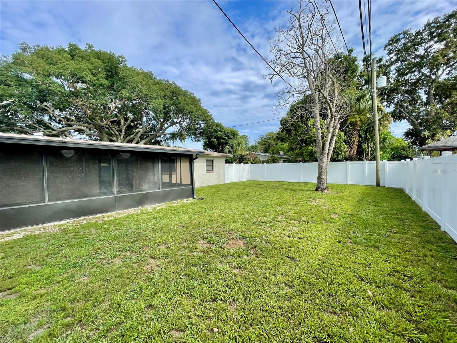 Good sized fenced in back yard, could be room to add a pool and very nice play area
