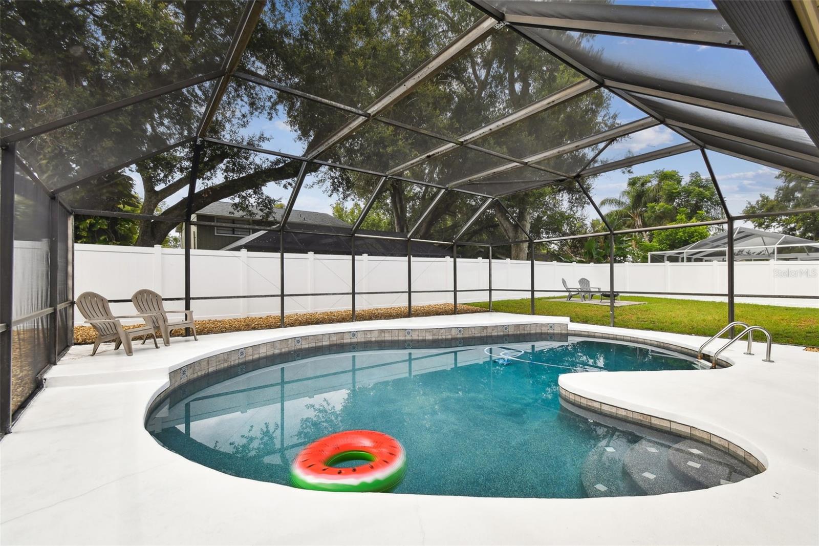 Sparkling Saltwater Pool with Cadet Blue Finish