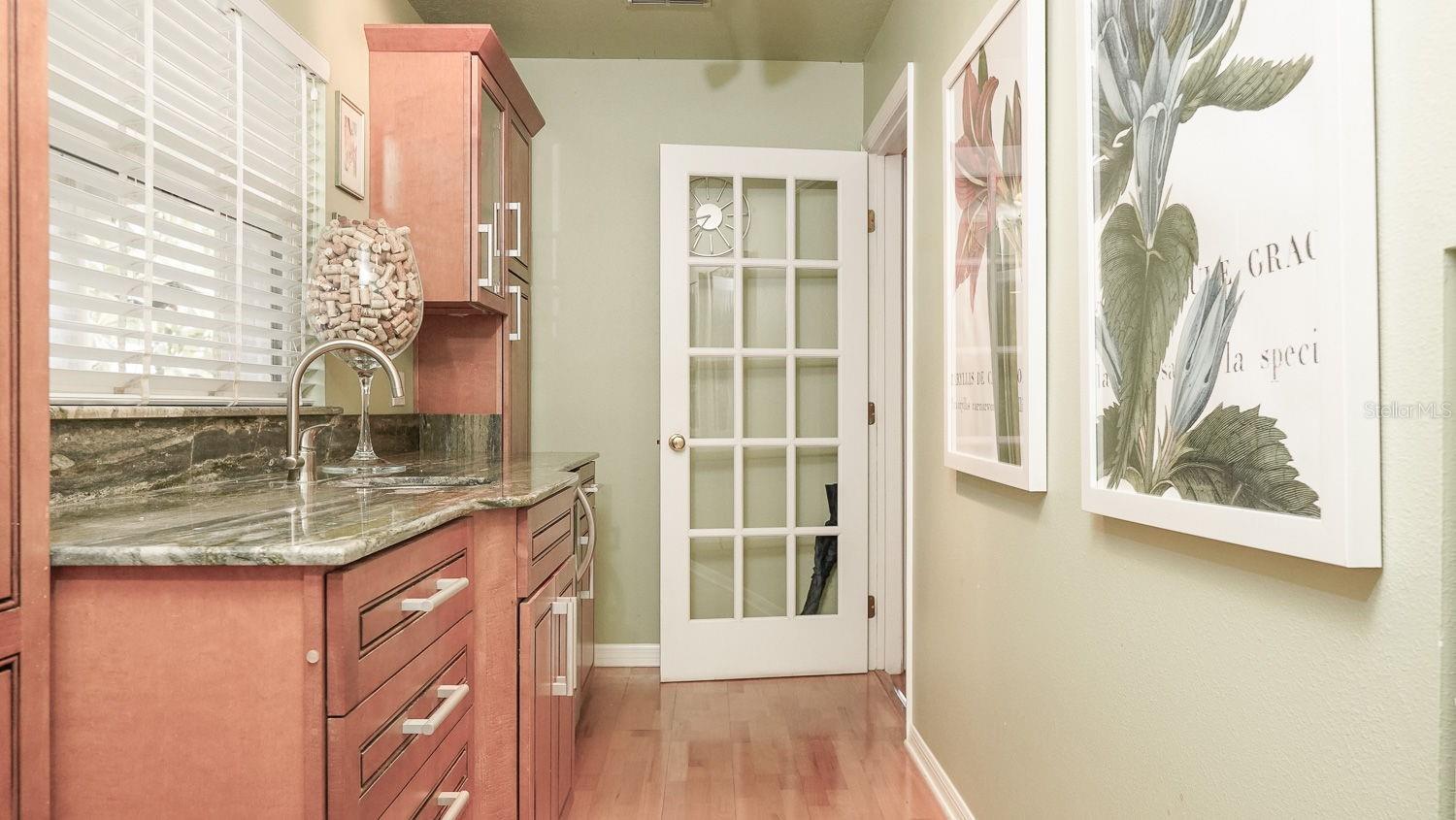 Wet bar with wine bar!