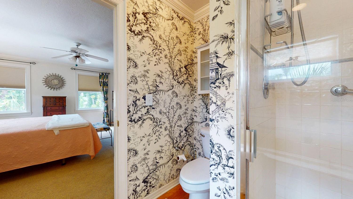 bedroom to bathroom