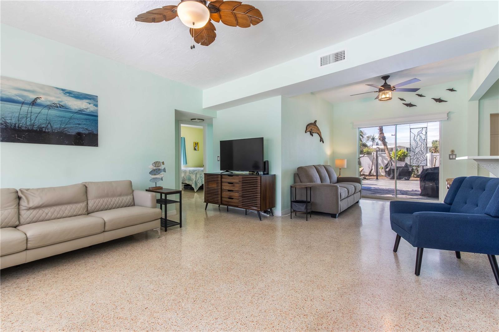 Terrazzo flooring stays cool all year round