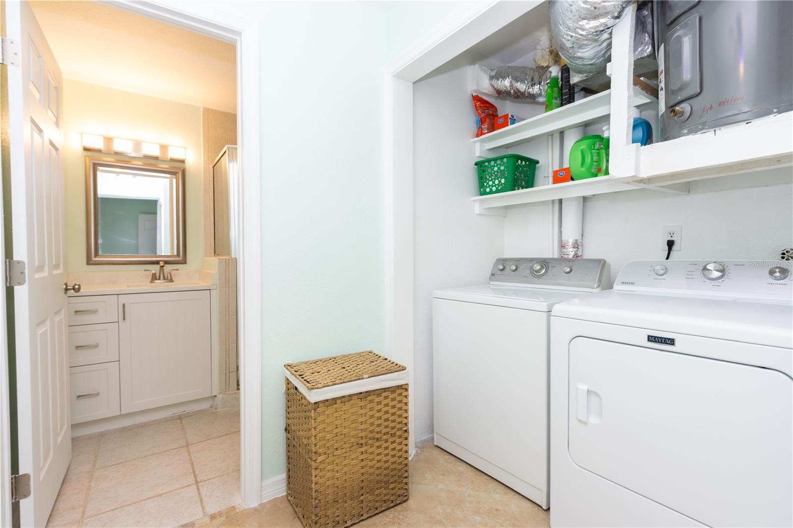 Spacious laundry room